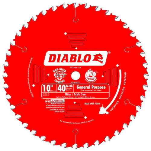 10" X 40T GENERAL PURPOSE BLADE DIABLO