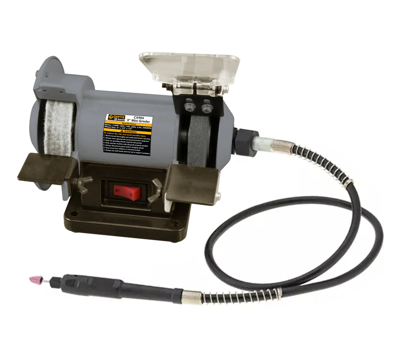3" MINI GRINDER BUFFER WITH FLEX SHAFT CX904 - Image 2