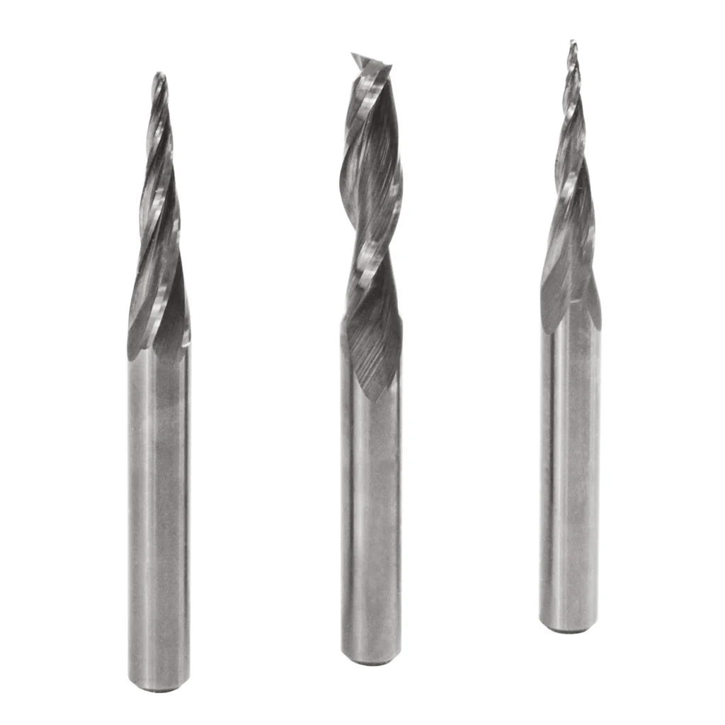 3PC FINE DETAIL CNC ROUTER BIT SET 1/4"S - Image 3