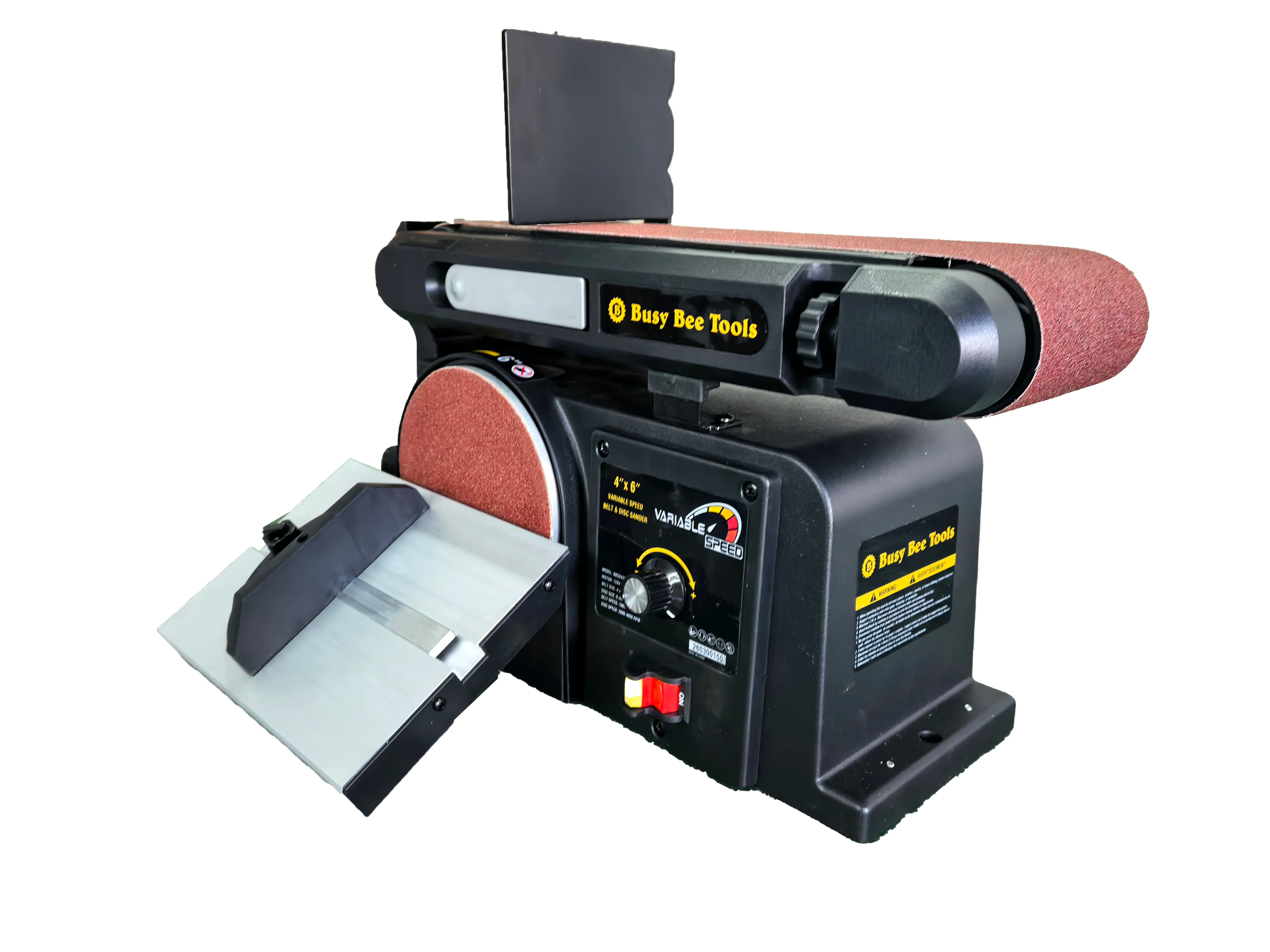 4" X 36" VARIABLE SPEED BELT DISC SANDER - Image 8