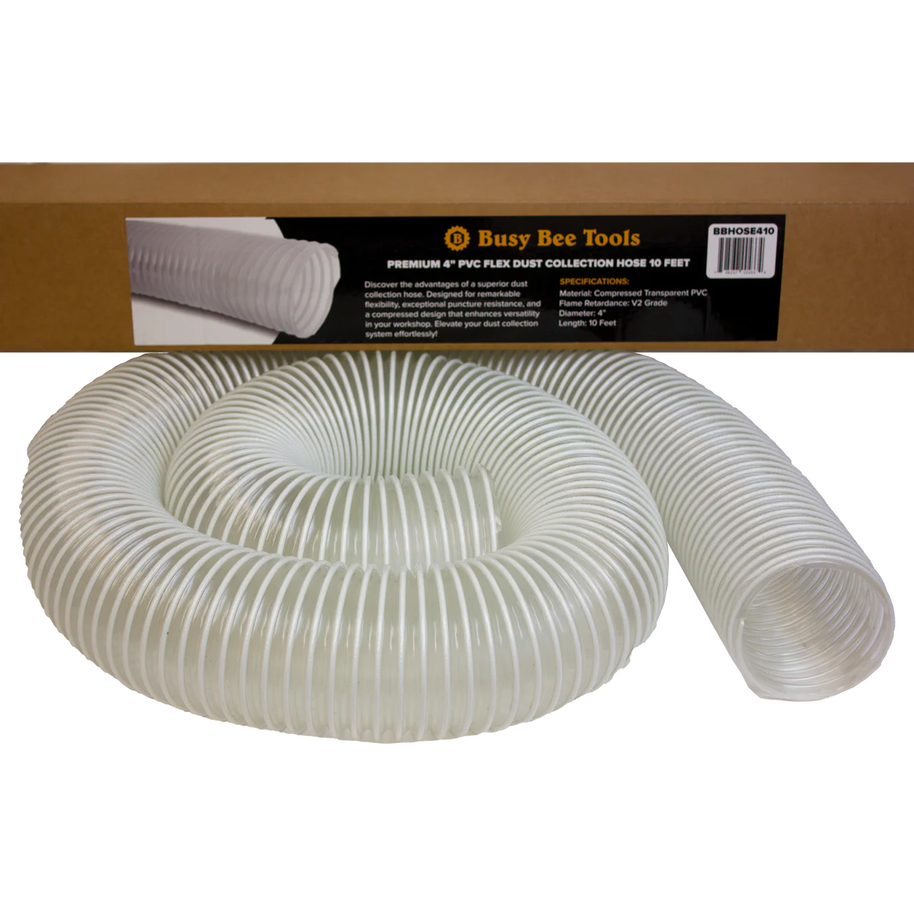 4" FLEX DUST COLLECTION HOSE 10 FEET - Image 2