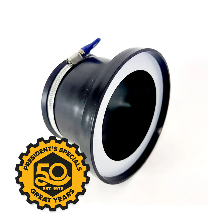 4" MAGNETIC RUBBER CONNECTOR WITH CLAMP B4331