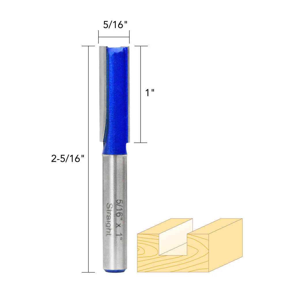 5/16" STRAIGHT ROUTER BIT 1/4" SHANK - Image 5