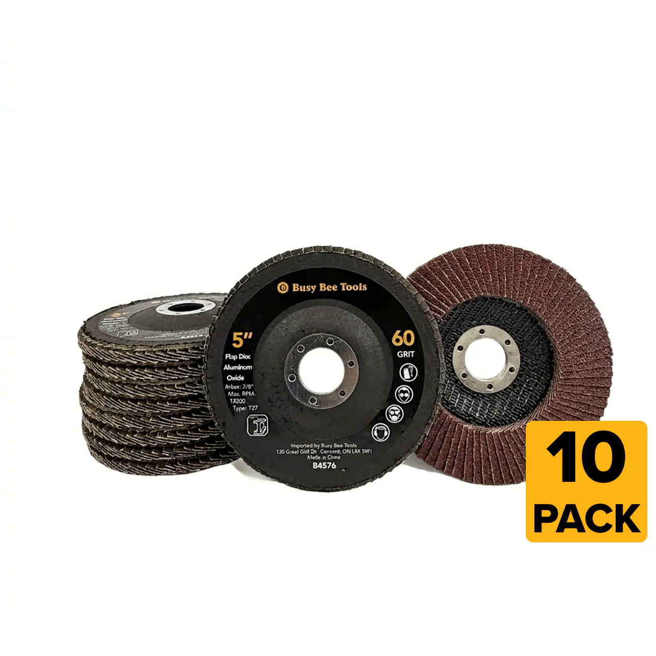 5" FLAP DISC 60G ALUMINUM OXIDE 10 PACK