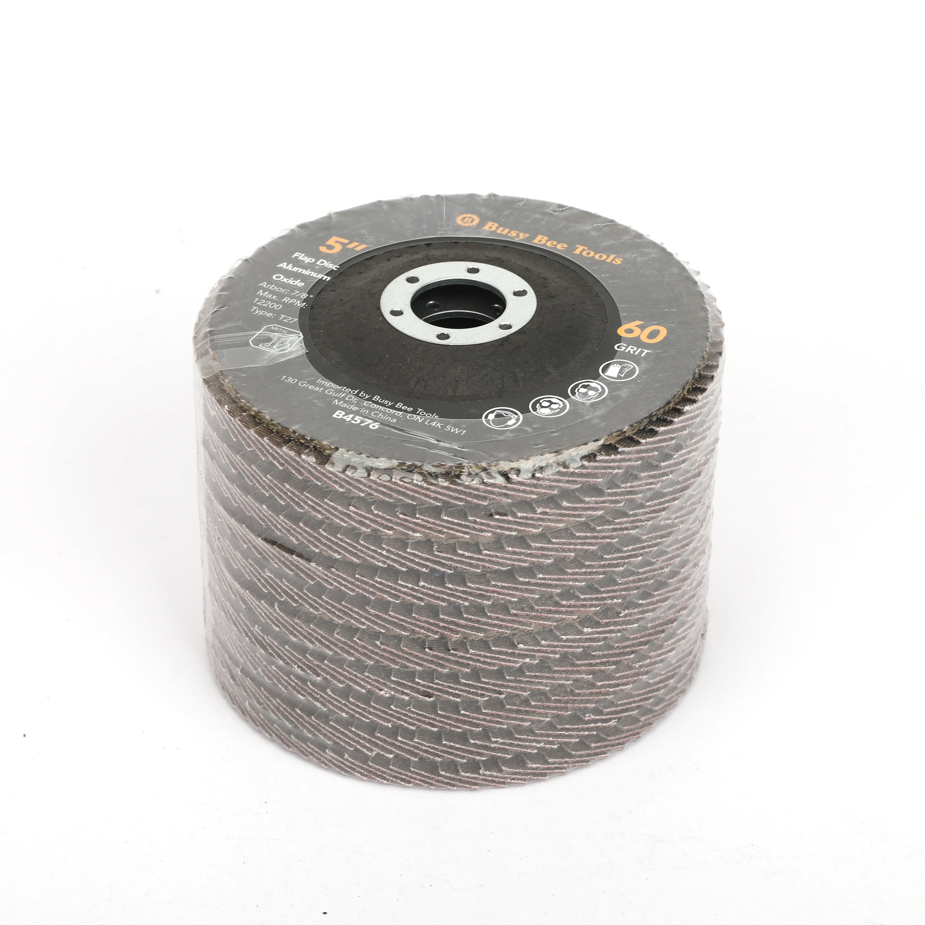 5" FLAP DISC 60G ALUMINUM OXIDE 10 PACK - Image 3