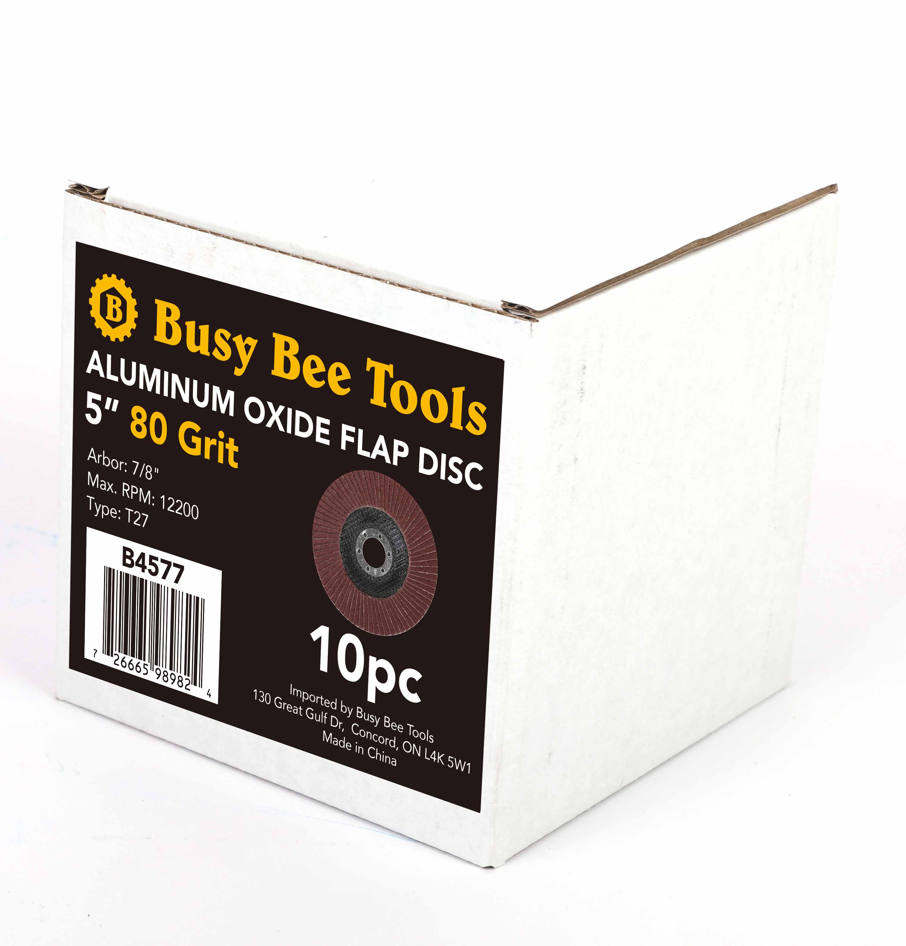 5" FLAP DISC 80G ALUMINUM OXIDE 10 PACK - Image 5