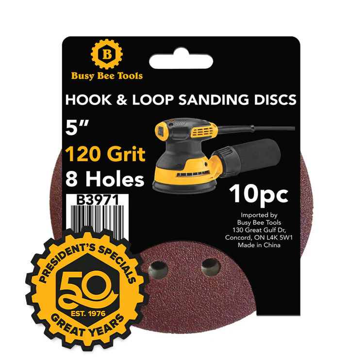 5" SANDING DISC 10PC 120G