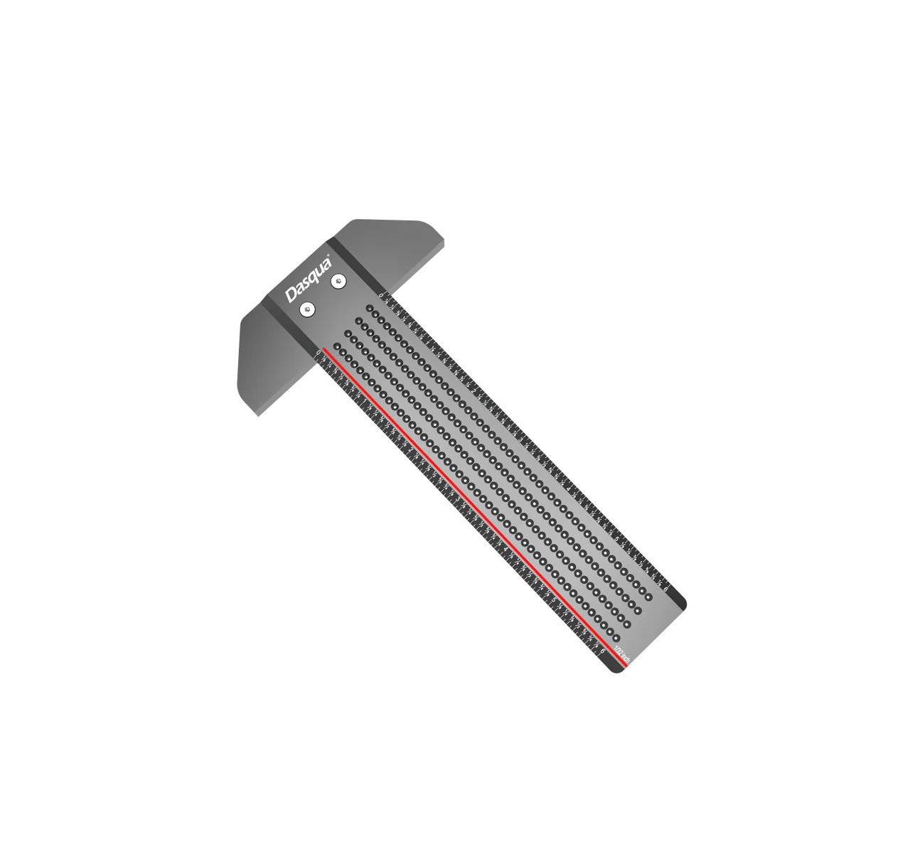 6" T SHAPED RULER WITH MARKED HOLES - Image 2