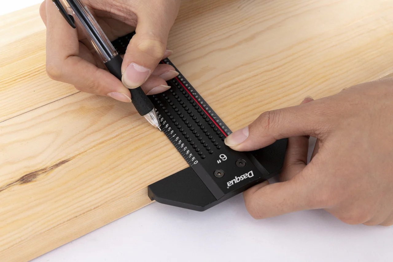 6" T SHAPED RULER WITH MARKED HOLES - Image 4