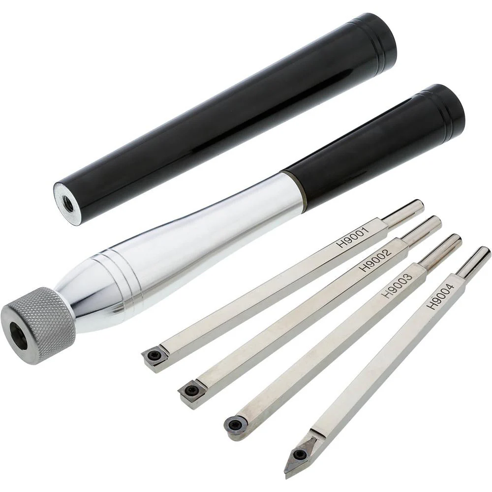 6PC WOODTURNING CHISEL SET CARBIDE INSER - Image 4