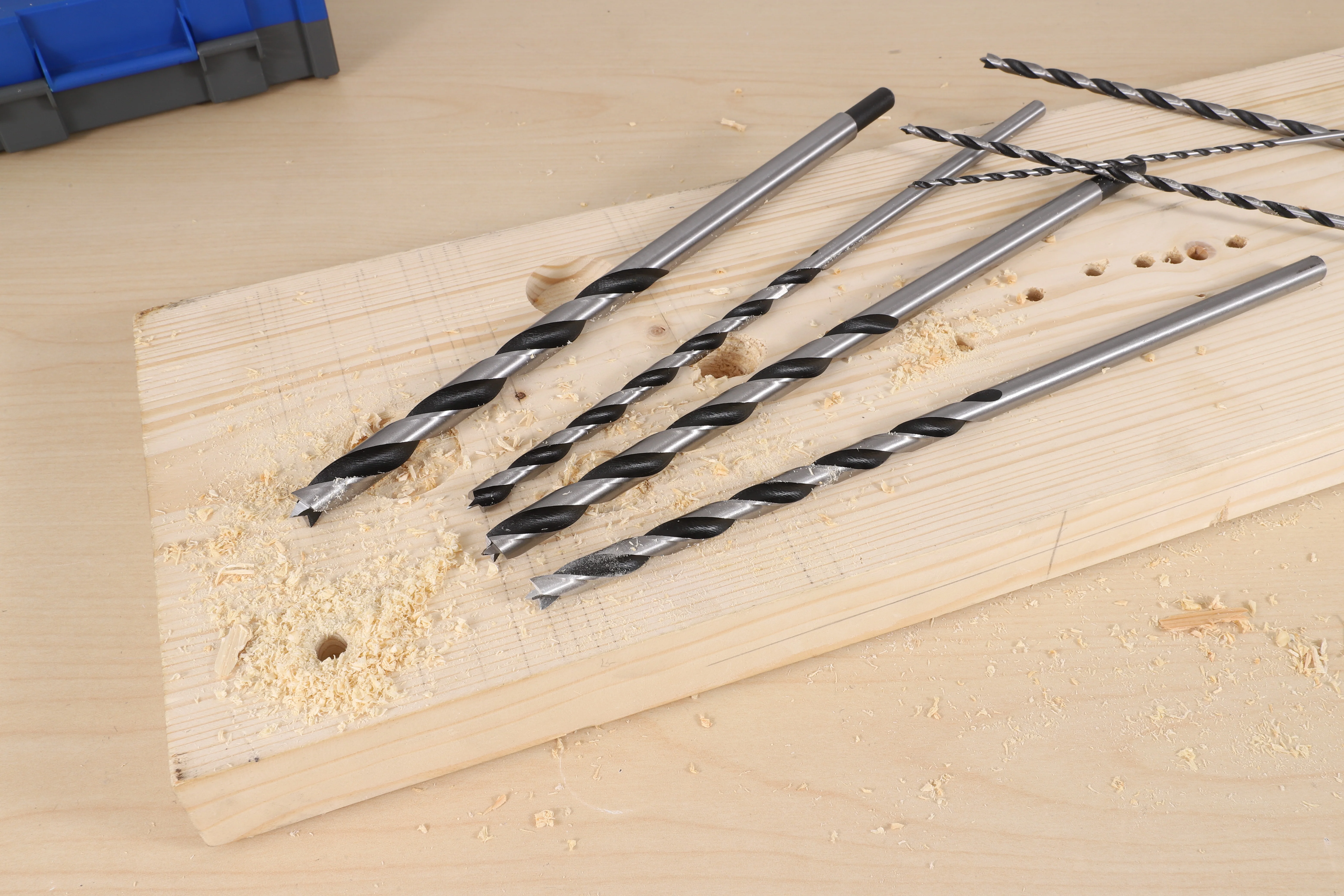 7PC LONG REACH BRAD POINT WOOD DRILL SET - Image 3