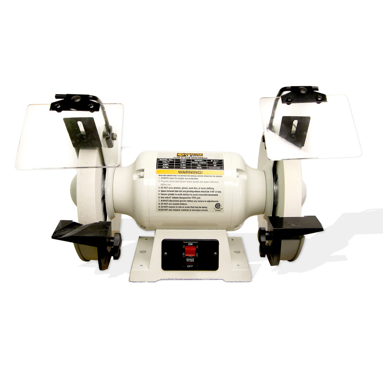 8" SLOW SPEED GRINDER 1/2HP - Image 6