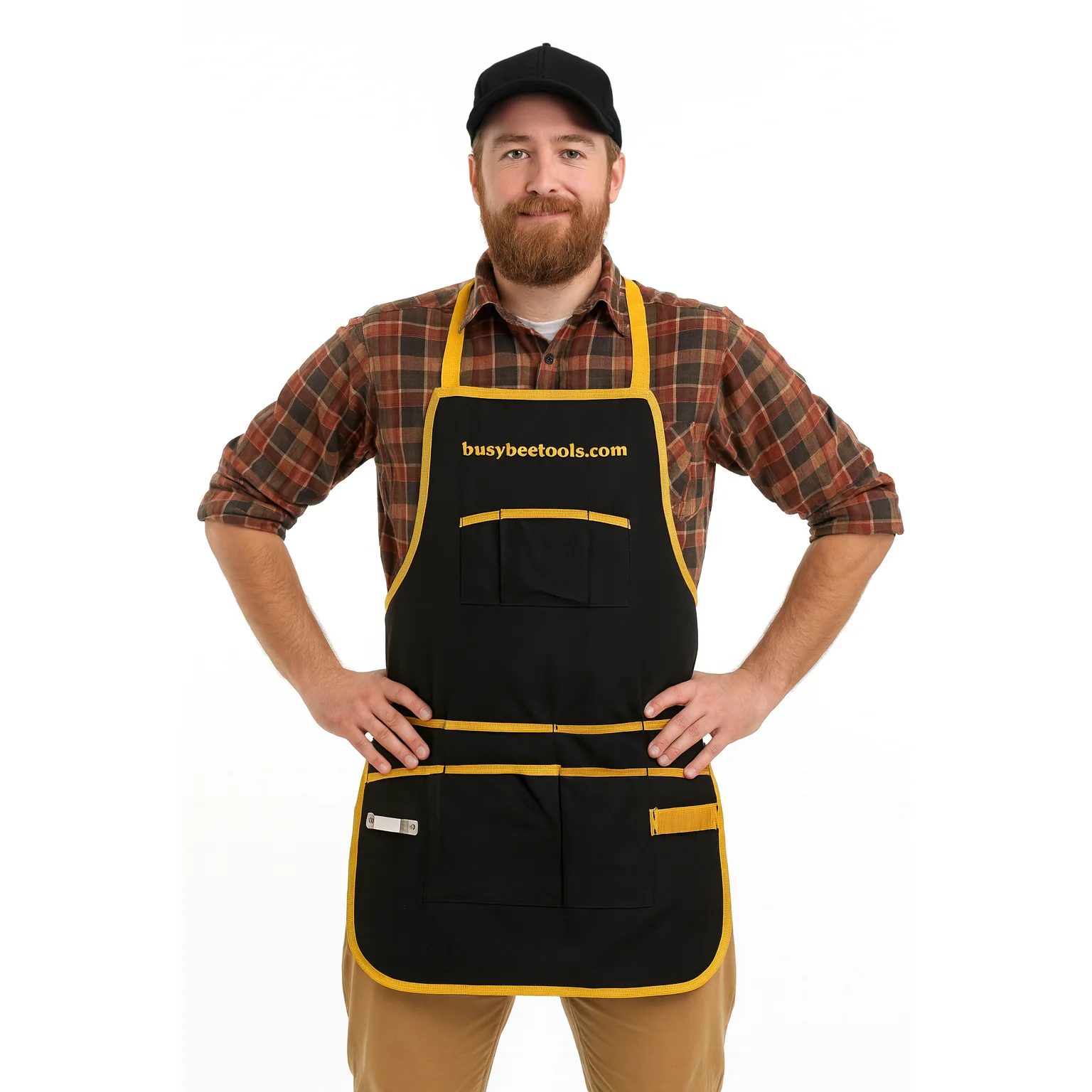 BUSY BEE SHOP APRON WITH POCKETS
