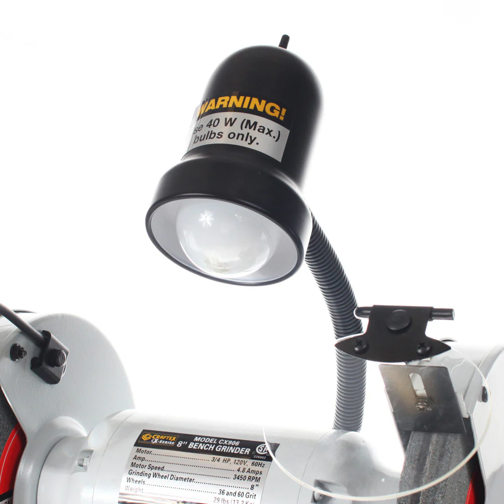 8" BENCH GRINDER WITH LIGHT CX906 - Image 2