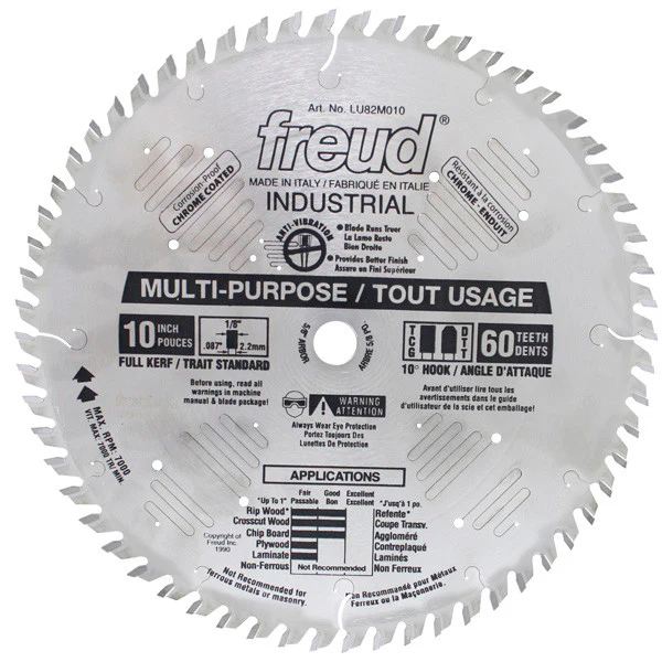 FREUD 10" X 60" 5/8" TCG BLADE