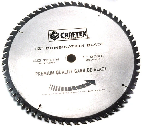 SAW BLADE 12" X 60T COMBINATION   CRAFTE