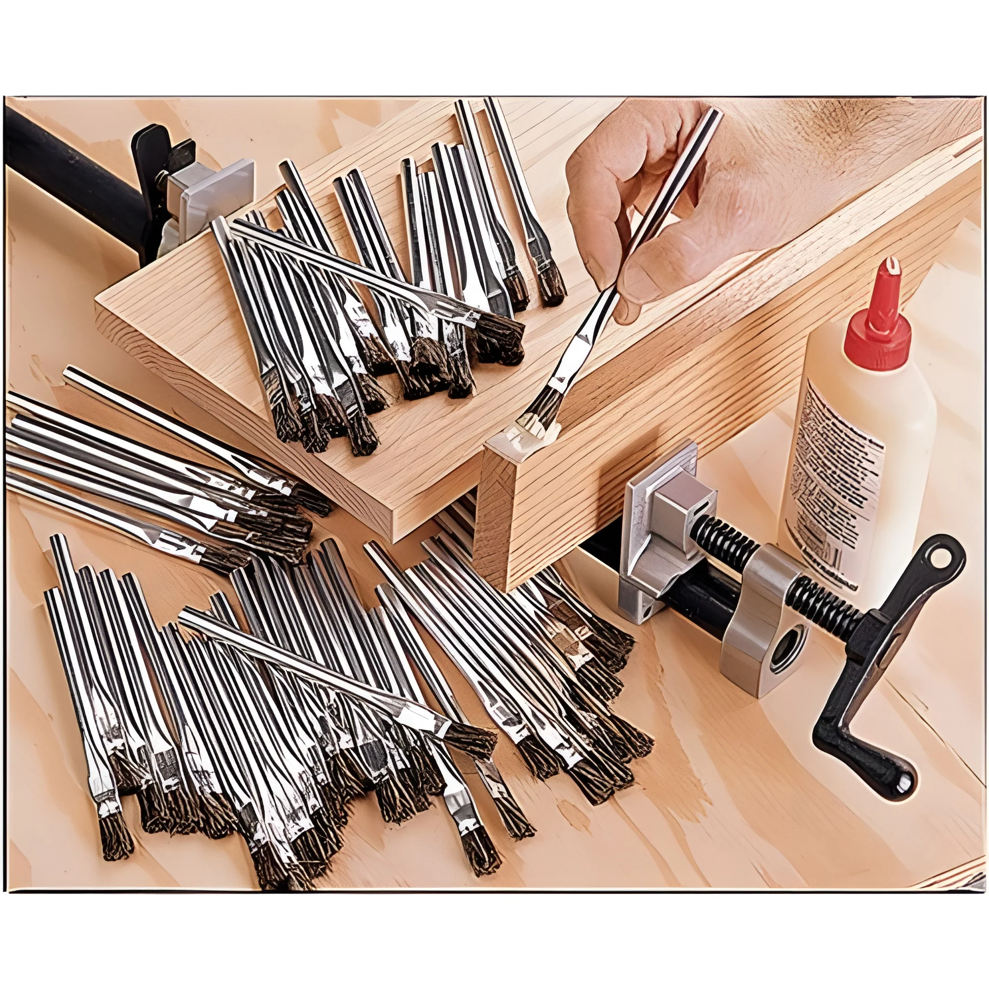 BRUSH GLUE BRUSH SET 50PCS - Image 2