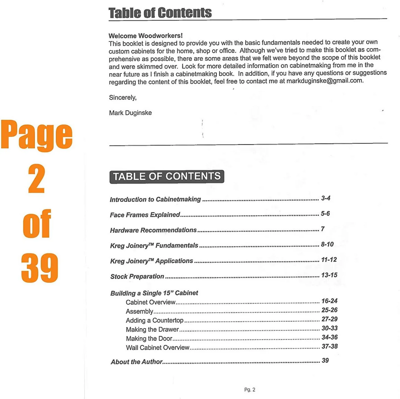 CABINET MAKING BOOK - KREG - Image 2