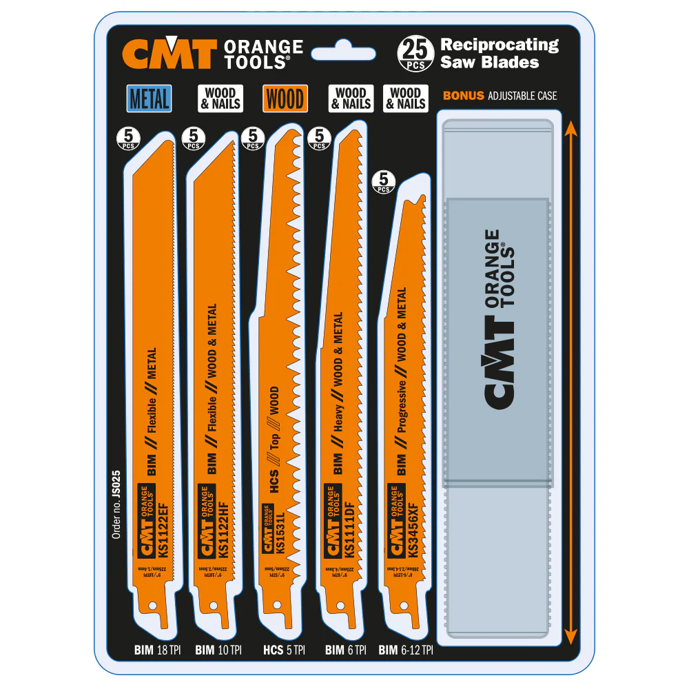 CMT RECIPROCATING SAW BLADE 25PC SET - Image 2