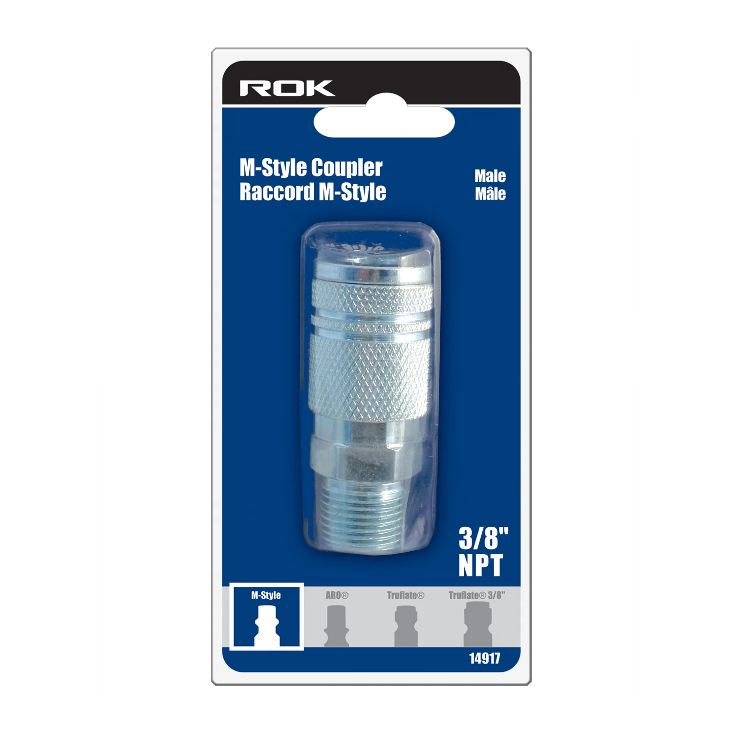 COUPLER IND. MSTYLE 3/8 M