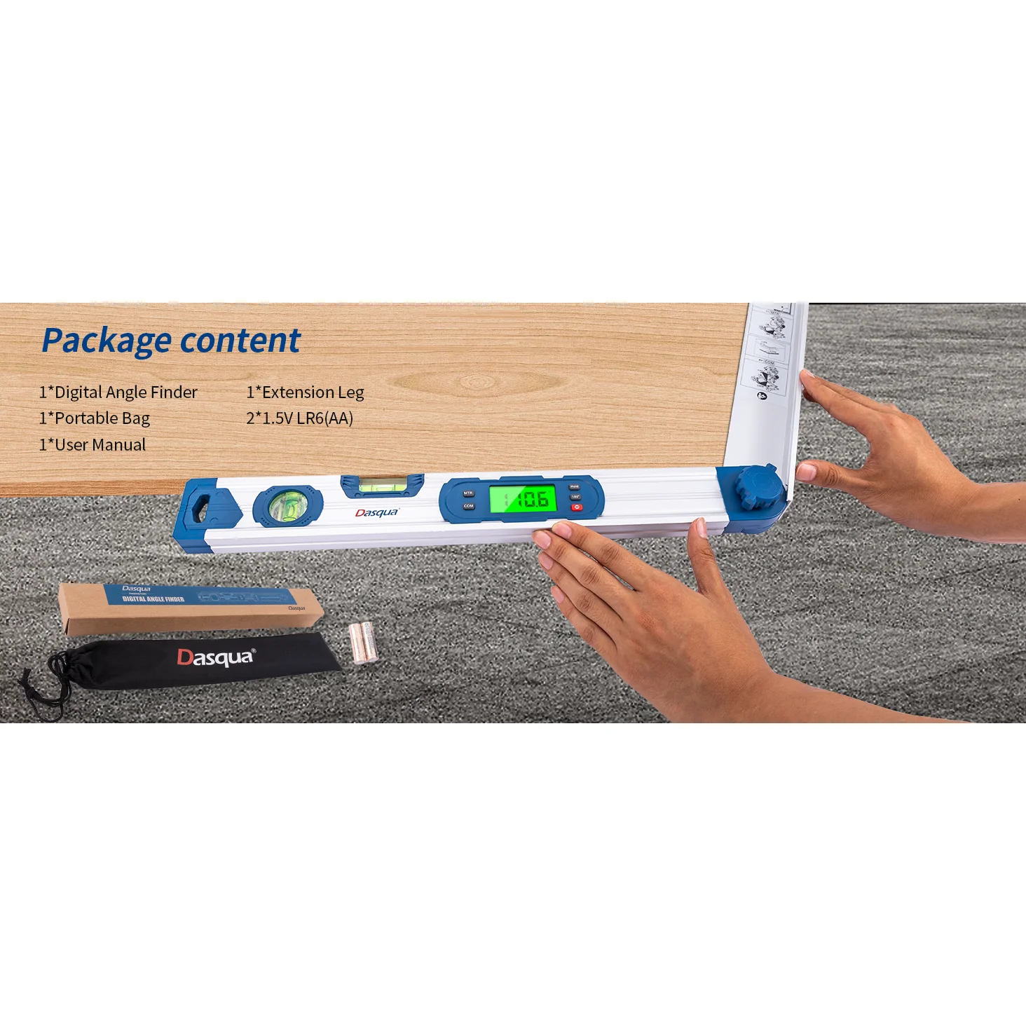 DIGITAL LEVEL & PROTRACTOR 4 IN 1 - Image 2