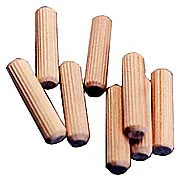 DOWELS FLUTED BIRCH 3/8" X 1 1/2" 250/PK