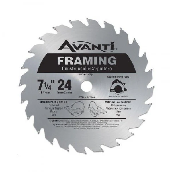 FRAMING SAW BLADE 7 1/4" X 24 TEETH