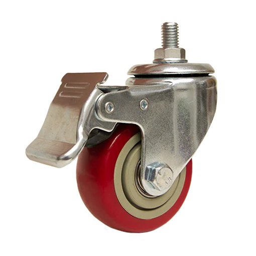 HEAVY DUTY 3" CASTERS 4 PACK WITH BRAKE - Image 4
