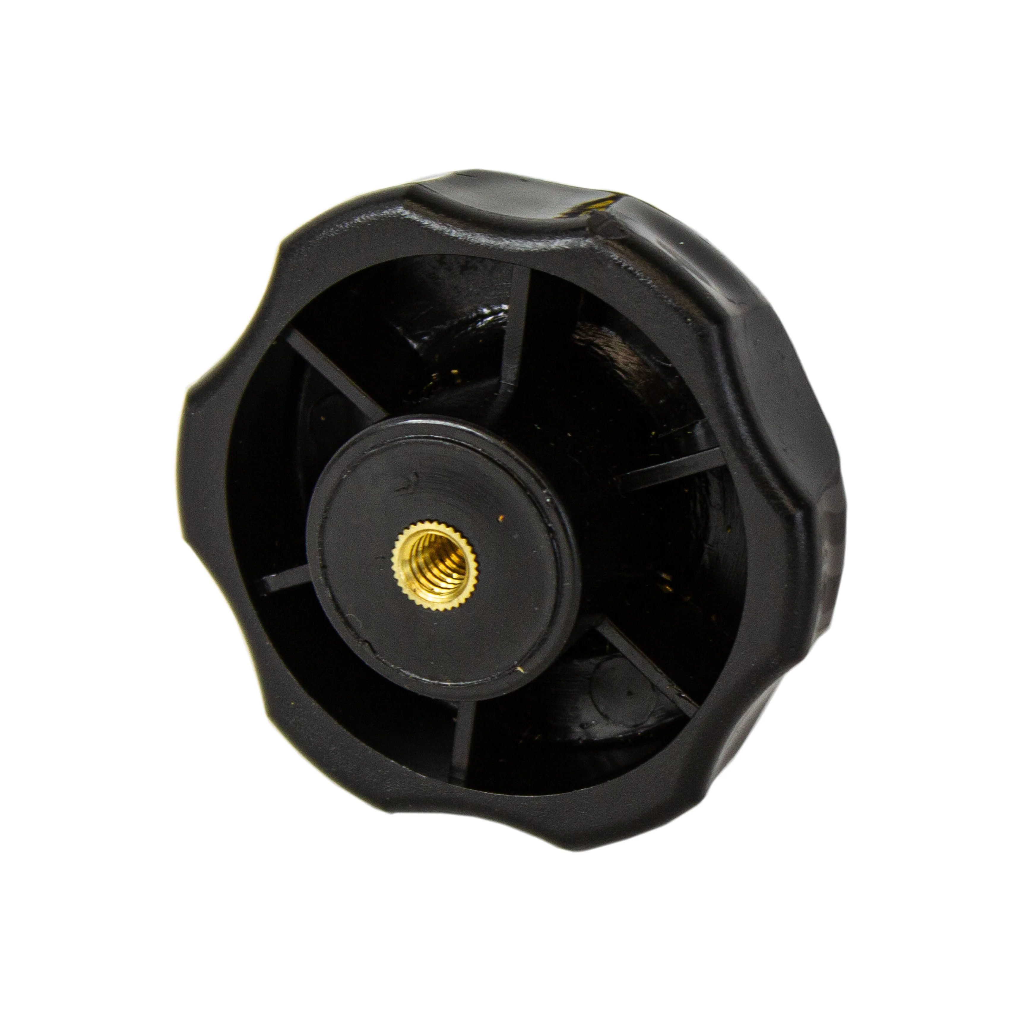 KNOB STAR 21/4"D X1/4"X20TPI THRU HOLE