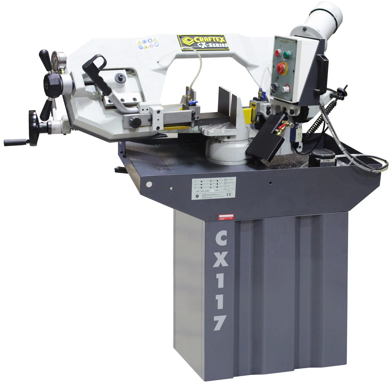 9.5" X 7" METAL BANDSAW 2HP