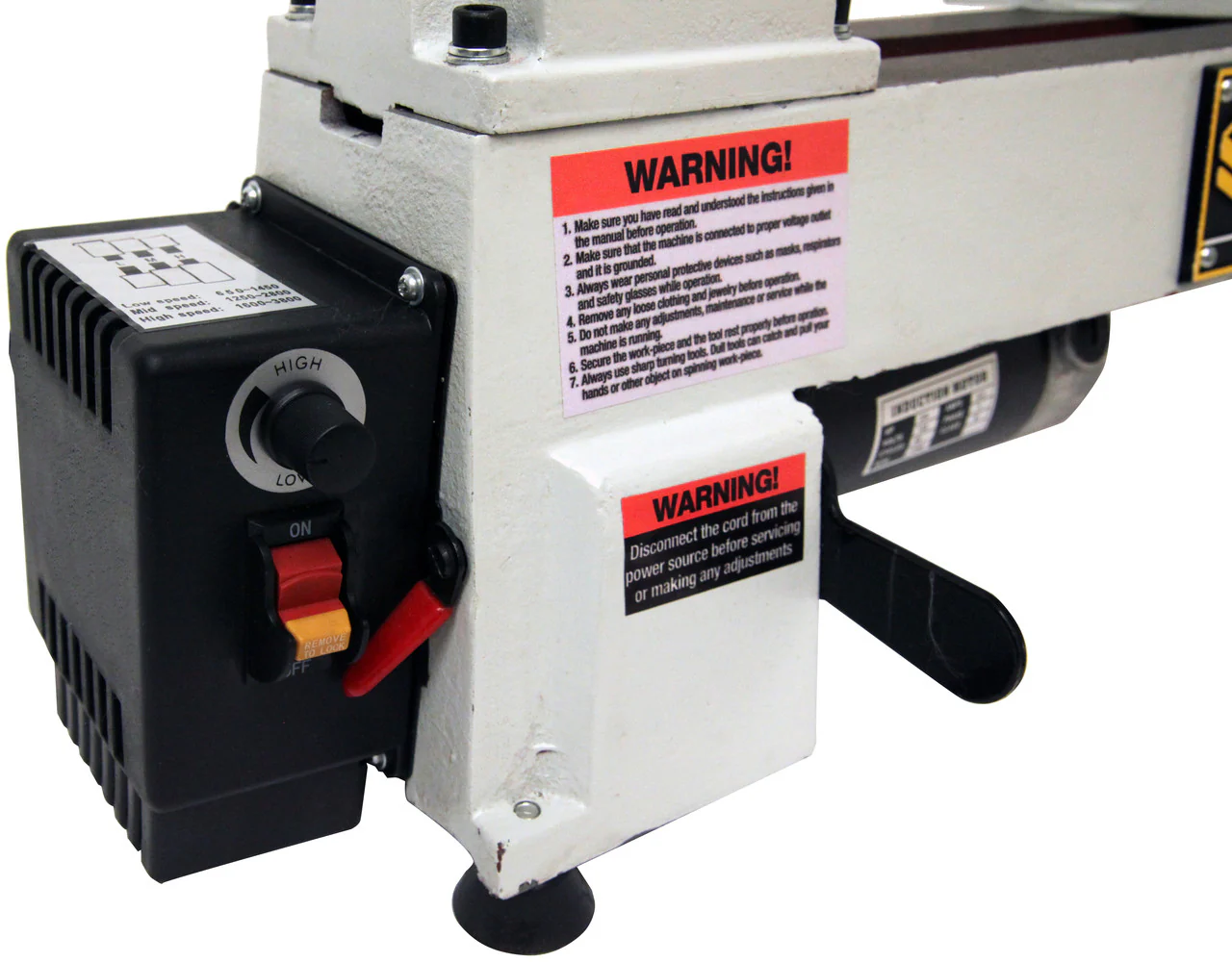12" X 18" VARI SPEED WOOD LATHE - Image 3