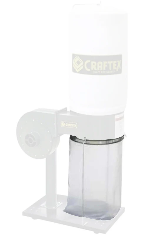 PLASTIC BOTTOM BAG 1HP DUST COLLECTOR 5 PACK