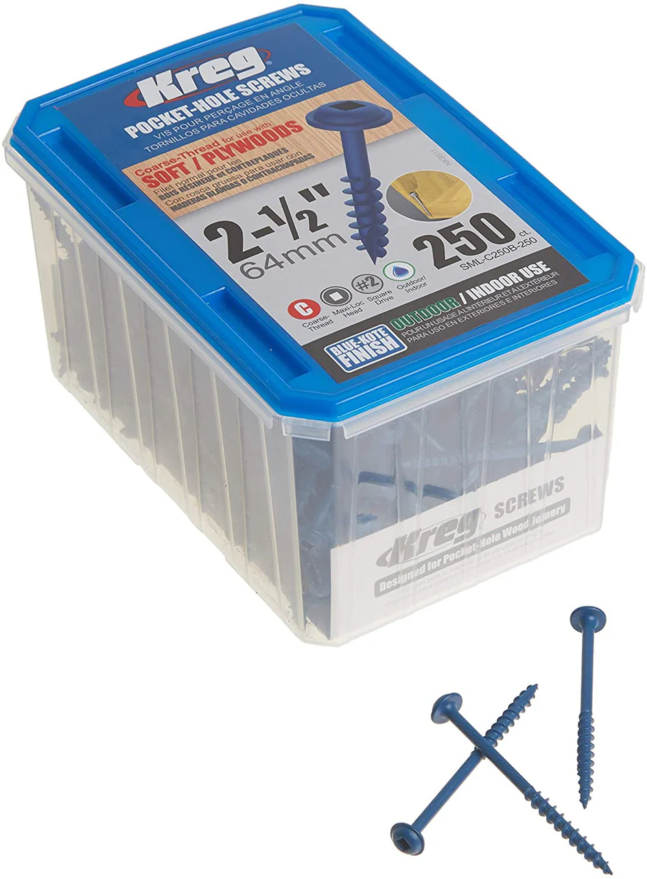 POCKET SCREW 2 1/2" #8 BLKT,CRSE W/H250 - Image 3