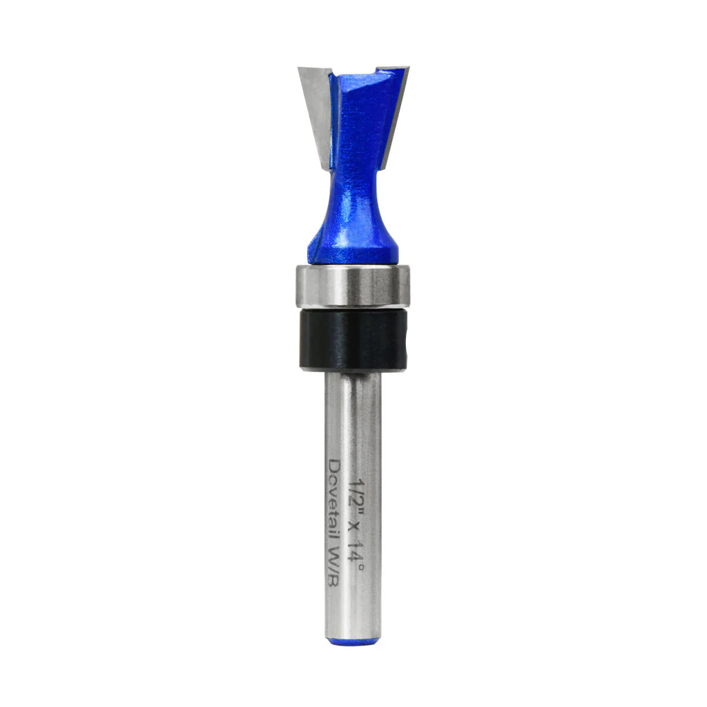 1/2" 14� DOVETAIL ROUTER BIT WITH BEARIN