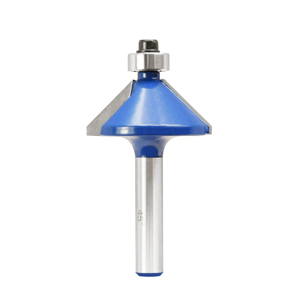 1/1/8" 45� CHAMFER ROUTER BIT 1/4" SHANK