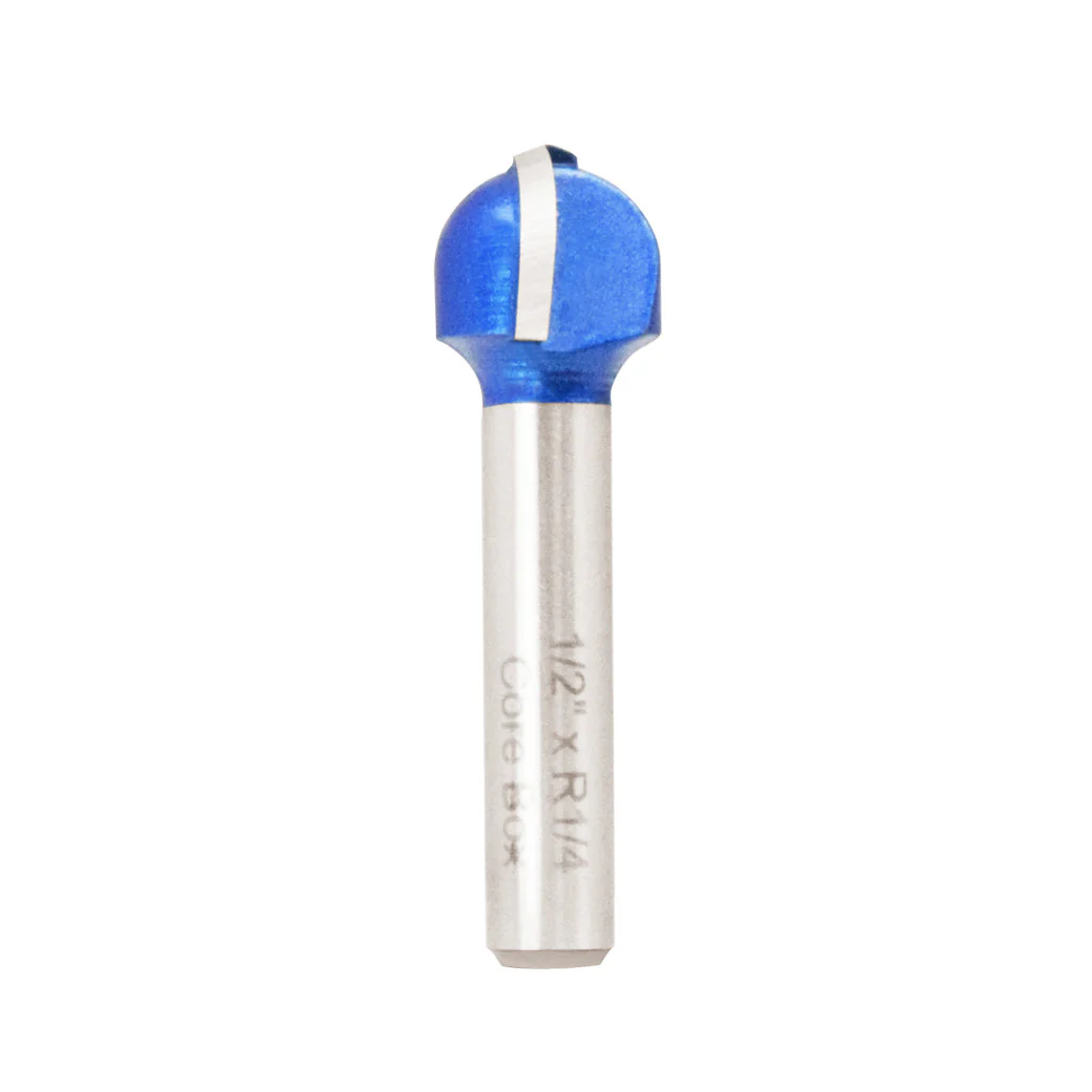 1/2" CORE BOX ROUTER BIT 1/4" SHANK
