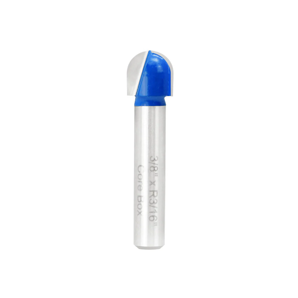 3/8" CORE BOX ROUTER BIT 1/4" SHANK - Image 2