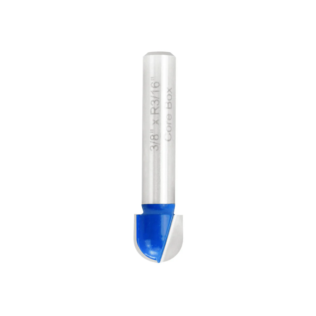 3/8" CORE BOX ROUTER BIT 1/4" SHANK - Image 4