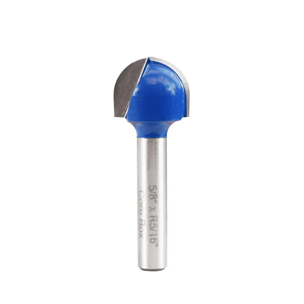 5/8" CORE BOX ROUTER BIT 1/4" SHANK