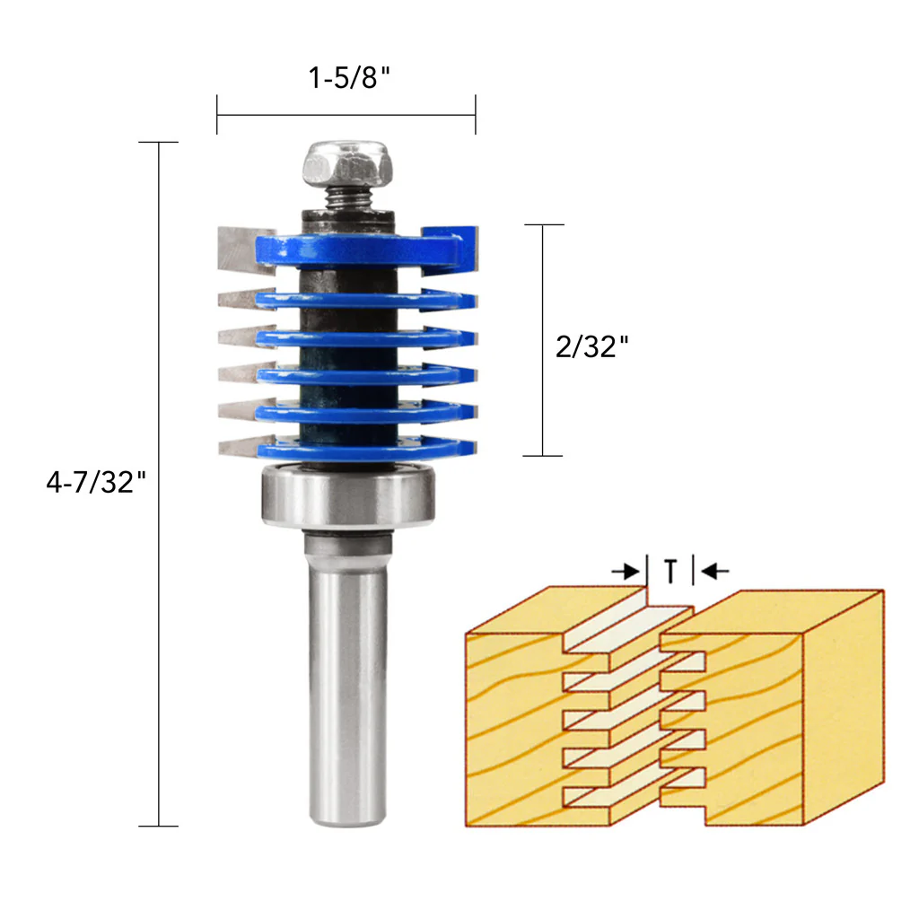 FINGER JOINT ROUTER BIT 1/2" SHANK - Image 5