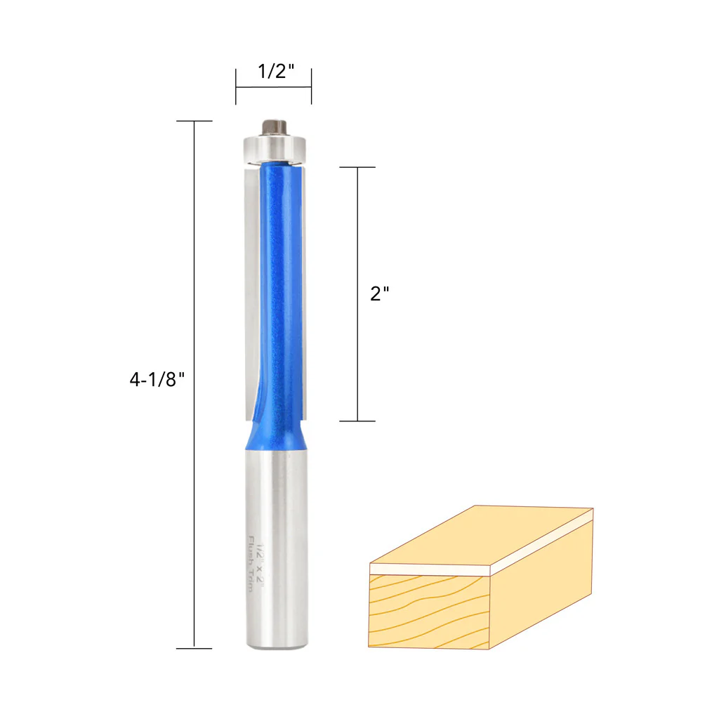 1/2" X 2" FLUSHTRIM ROUTER BIT 1/2" SHAN - Image 5