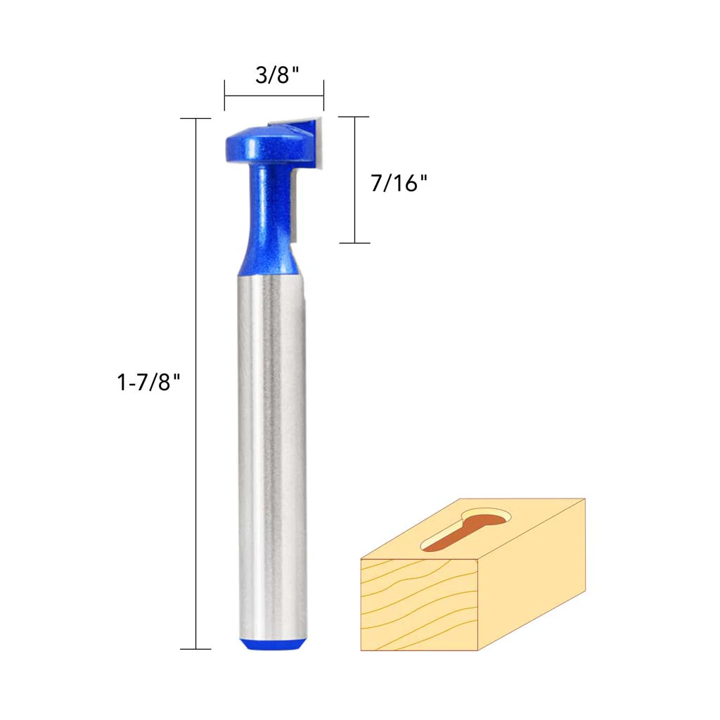 3/8" KEYHOLE ROUTER BIT 1/4" SHANK - Image 5