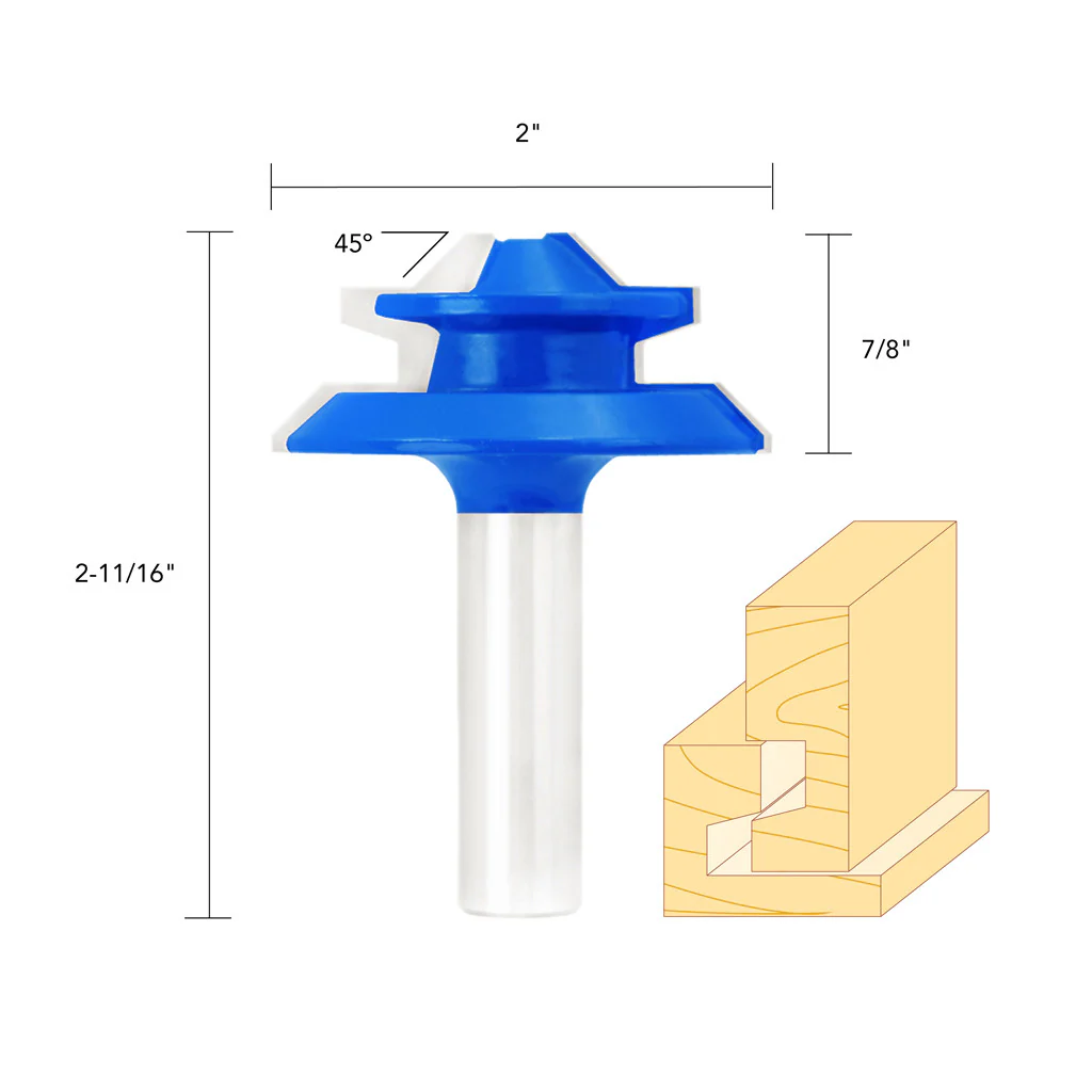 LOCK MITRE ROUTER BIT 1/2" SHANK - Image 5