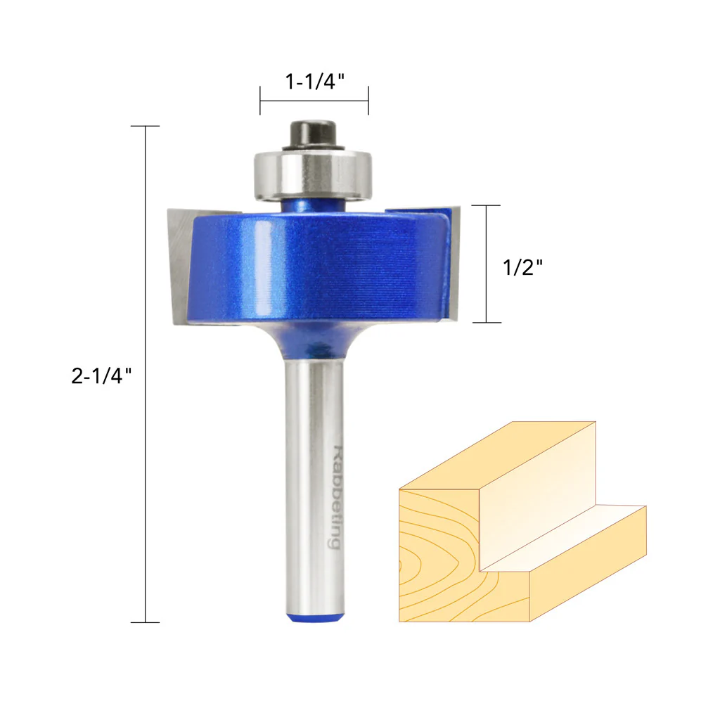 1 1/4" X 1/2" RABBETING ROUTER BIT - Image 5