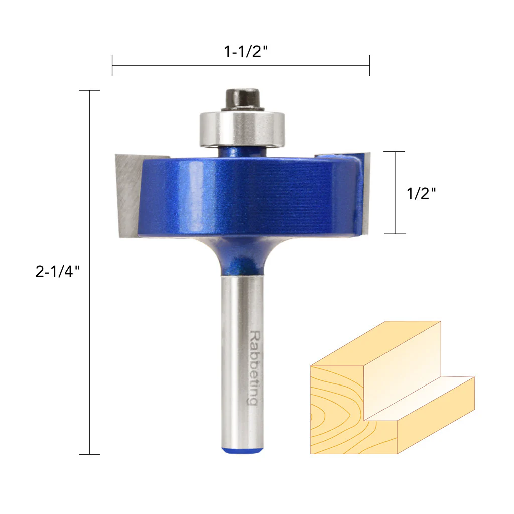 1 1/2" X 1/2" RABBETING ROUTER BIT - Image 6