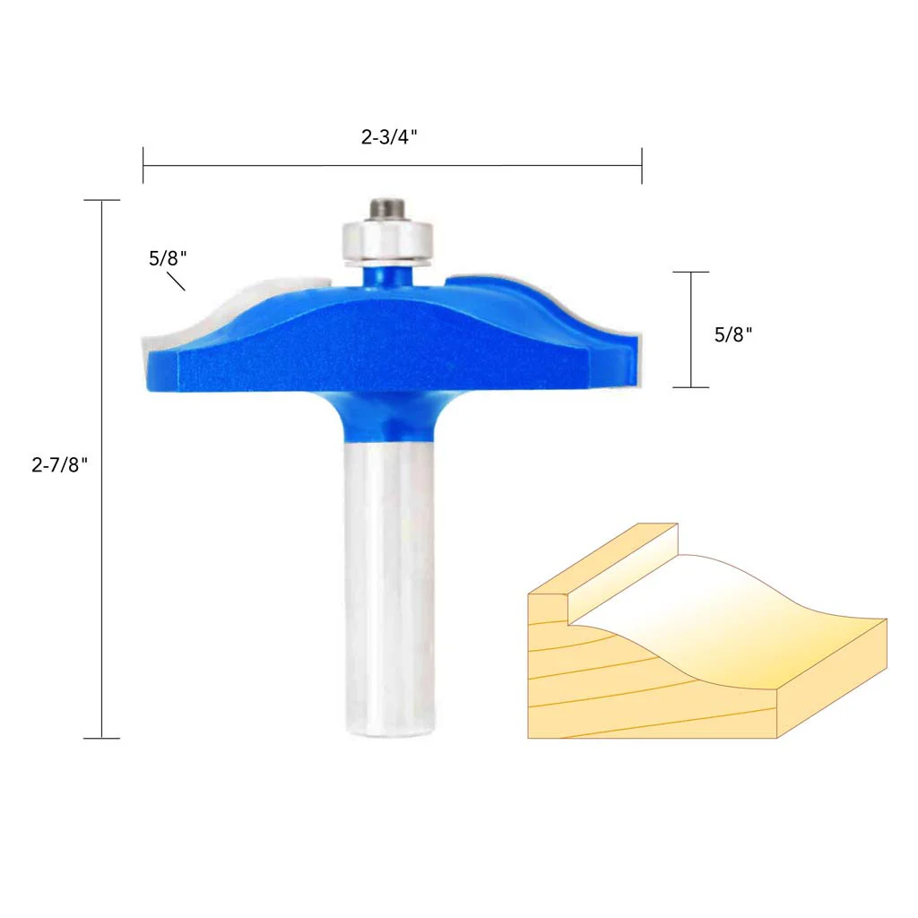 OGEE RAISED PANEL ROUTER BIT 1/2" SHANK - Image 5