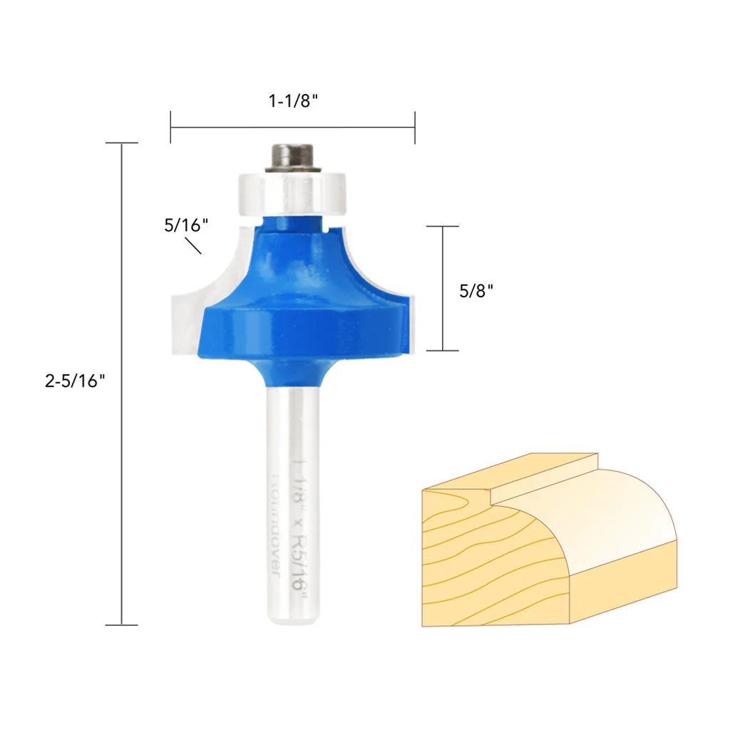 5/16"R ROUND OVER ROUTER BIT 1/4" SHANK - Image 5