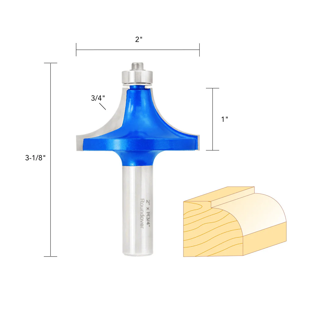 3/4"R ROUND OVER ROUTER BIT 1/2" SHANK - Image 5
