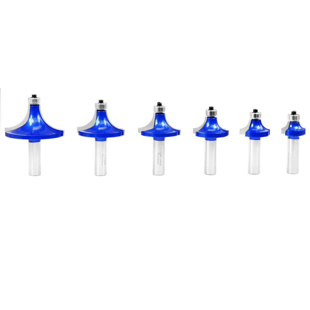 6PC ROUND OVER BIT ROUTER BIT SET 1/2" S - Image 3