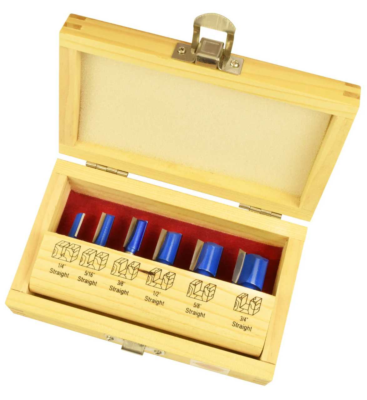 6PC STRAIGHT ROUTER BIT ROUTER BIT SET 1 - Image 3